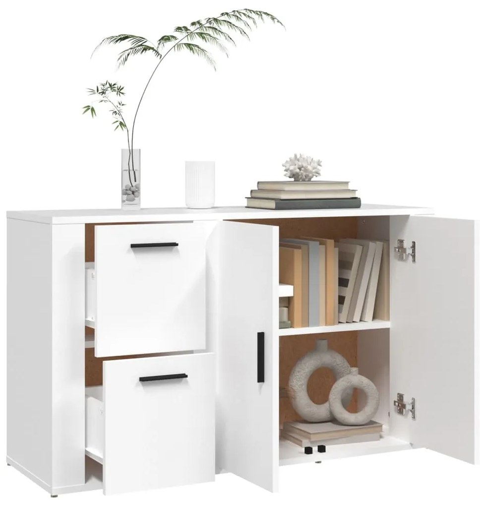 vidaXL Ντουλάπι Λευκό 100 x 33 x 59,5 εκ. από Επεξεργασμένο Ξύλο
