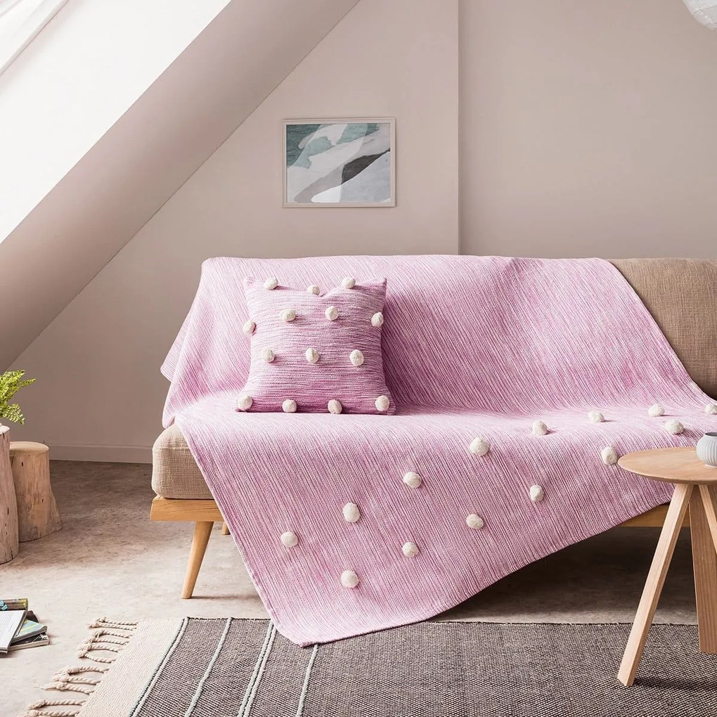 Ριχτάρι Poms 555/23 Fuchsia Gofis Home Πολυθρόνα 100% Cotton