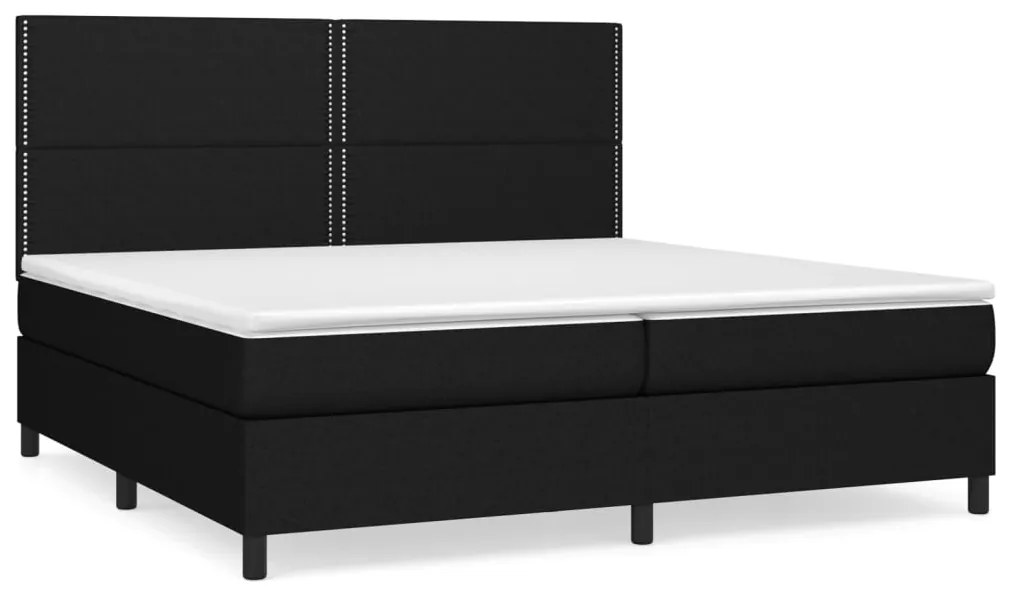 ΚΡΕΒΑΤΙ BOXSPRING ΜΕ ΣΤΡΩΜΑ ΜΑΥΡΟ 200X200 ΕΚ. ΥΦΑΣΜΑΤΙΝΟ 3141723