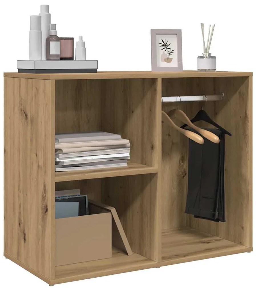 vidaXL Ντουλάπι ντύσιμο Artisan δρυς 80x40x65 cm Κατασκευασμένο ξύλο