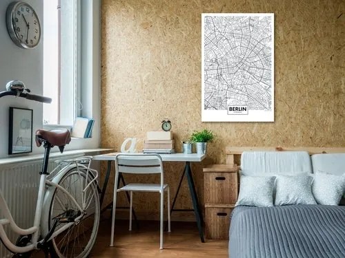 Πίνακας - Map of Berlin (1 Part) Vertical - 60x90