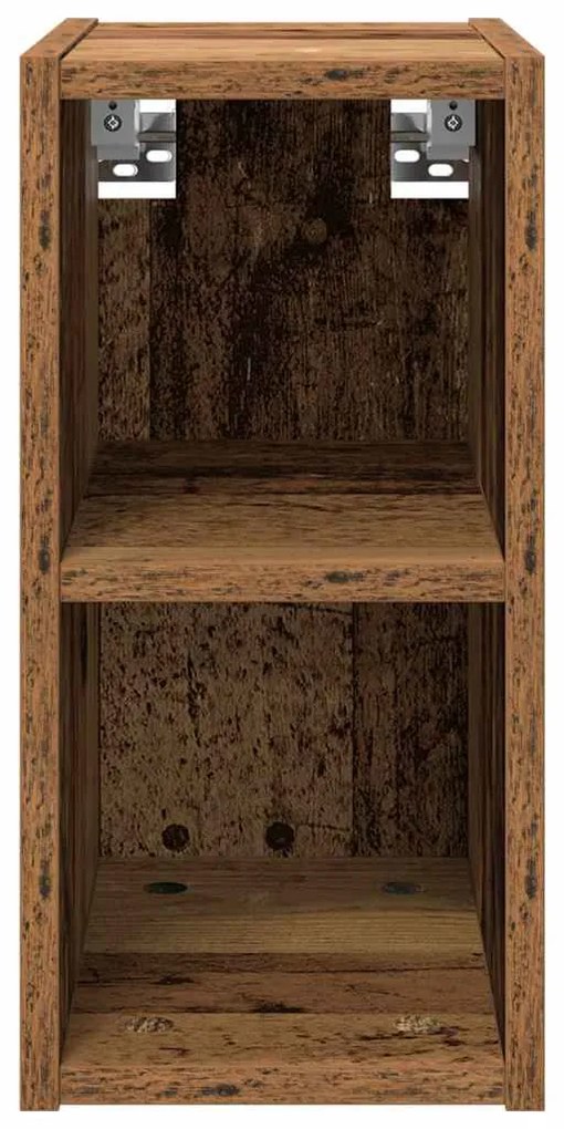 vidaXL Κρεμαστό ντουλάπι με αποθήκευση Παλιό ξύλο 20 x 29,5 x 40 εκ.