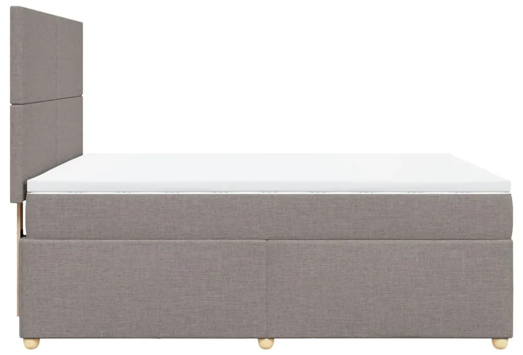 ΚΡΕΒΑΤΙ BOXSPRING ΜΕ ΣΤΡΩΜΑ TAUPE 160X200 ΕΚ. ΥΦΑΣΜΑΤΙΝΟ 3291328