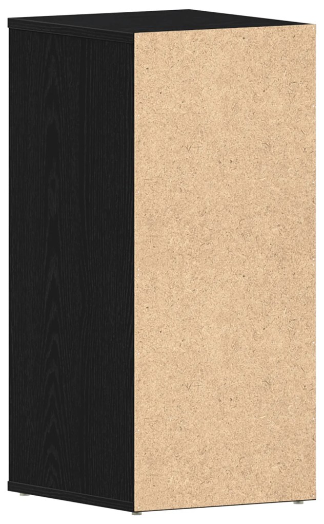 vidaXL Ντουλάπα Παπουτσιών Μαύρη Δρυς 32x35x70 εκ Επεξεργασμένο Ξύλο