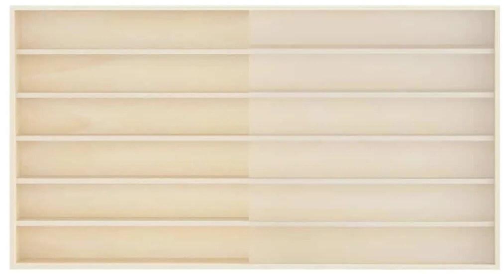 vidaXL Ξύλινη βιτρίνα συλλεκτών Καφέ 100 x 8,5 x 54 εκ Κόντρα πλακέ
