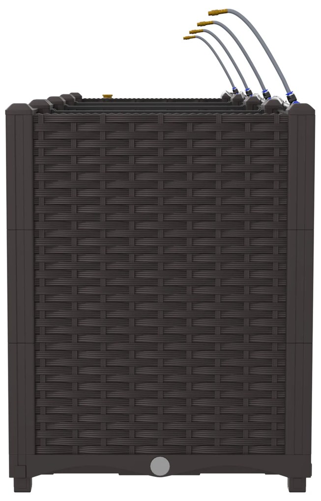 vidaXL Γλάστρες Κήπου 1 τεμ Καφέ 160 x 40 x 52 cm Πλαστικό