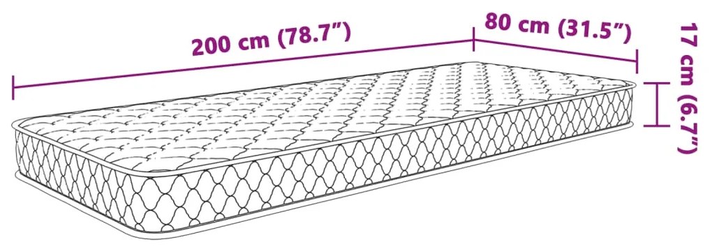 ΣΤΡΩΜΑ ΜΕ ΑΦΡΟ ΜΝΗΜΗΣ ΛΕΥΚΟ 80X200X17 ΕΚ. 4013417