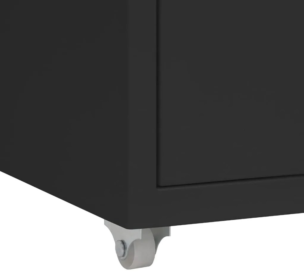 vidaXL Αρχειοθήκη Φορητή Λευκή 28 x 41 x 69 εκ. Μεταλλική