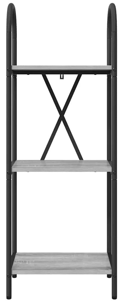 vidaXL Ράφι Βιβλίων Γκρι sonoma 40 x 30 x 109 εκ Επεξεργασμένο ξύλο