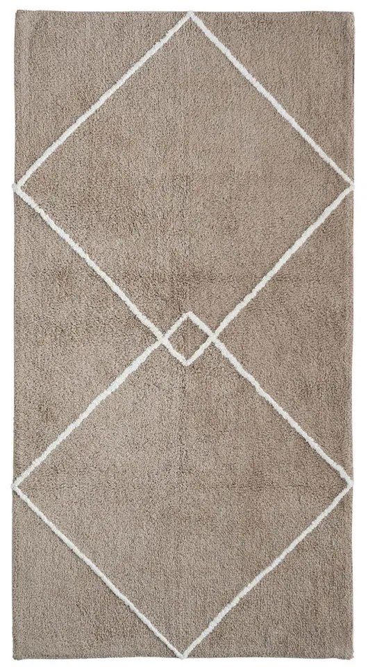 Πατάκι Μπάνιου Veda 04 Taupe Kentia 50 X 80 100% Cotton