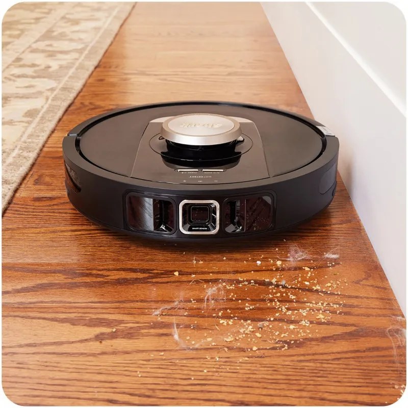 Ρομποτική ηλεκτρική σκούπα Shark PowerDetect RV2820VEEU, 650W, 0.3 l, 360 LiDAR, Αυτονομία έως 110 λεπτά, DirtDetect, Μαύρο