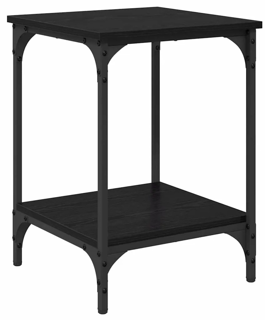 vidaXL Τραπεζάκι σαλονιού Μαύρη Οξυά 40 x 40 x 55 εκ