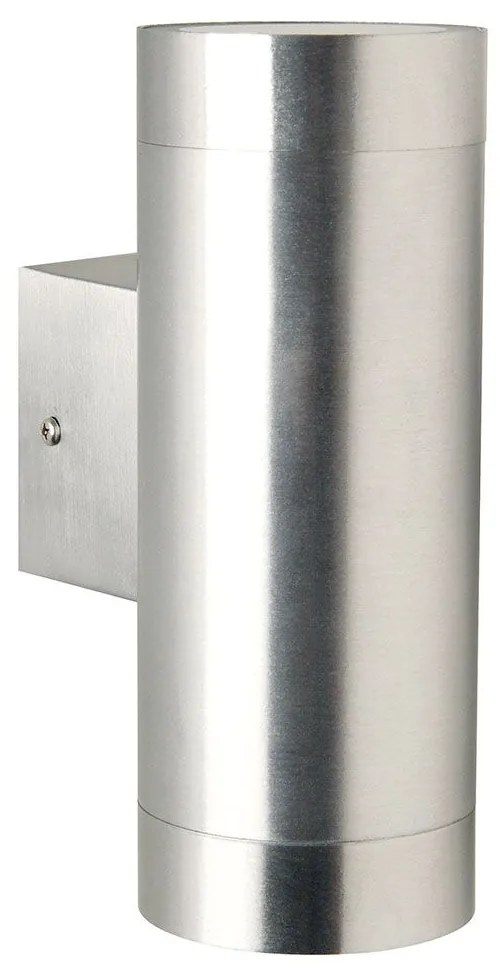 Φωτιστικό Τοίχου Tin Maxi Double 21519929 12,5x19cm 2xGU10 35W IP54 Aluminium Nordlux Metal, Glass