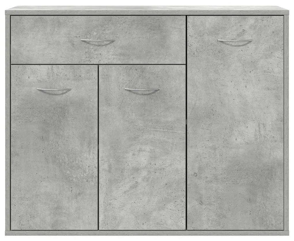 vidaXL Μπουφές Γκρι του Σκυροδέματος 88 x 30 x 70 εκ. από Επεξ. Ξύλο