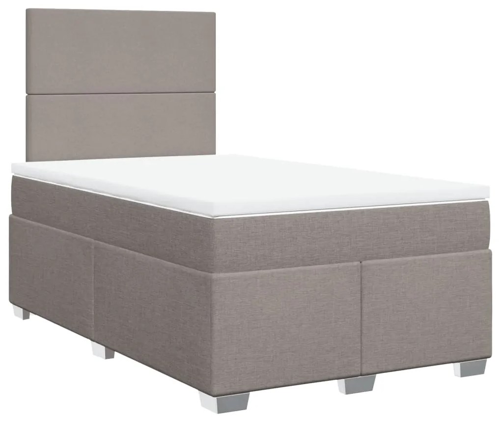 ΚΡΕΒΑΤΙ BOXSPRING ΜΕ ΣΤΡΩΜΑ TAUPE 120X190 ΕΚ. ΥΦΑΣΜΑΤΙΝΟ 3290424