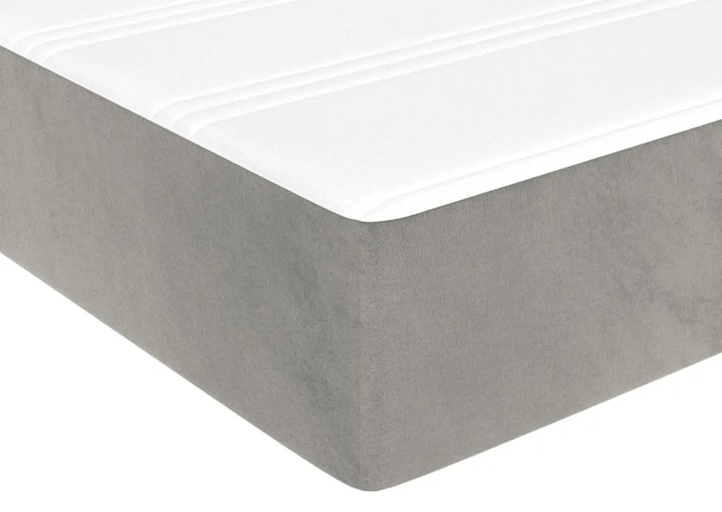 ΚΡΕΒΑΤΙ BOXSPRING ΜΕ ΣΤΡΩΜΑ ΑΝΟΙΧΤΟ ΓΚΡΙ 80X200 ΕΚ. ΒΕΛΟΥΔΙΝΟ 3144645