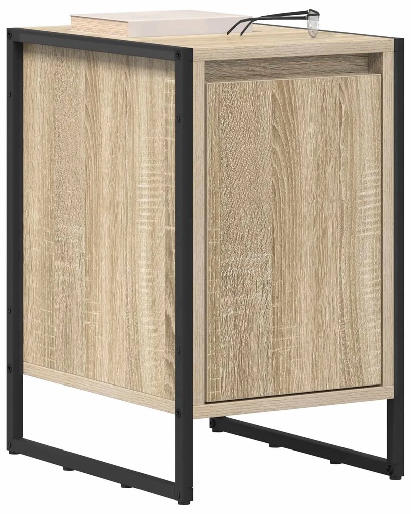 vidaXL Κομοδίνο 2 pcs Σονόμα 39,5 x 30 x 50 εκ Επεξεργασμένο ξύλο