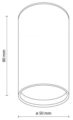 Πλαφονιέρα Φωτιστικό Οροφής GU10 10W IP20 Top TK Lighting 5736 Μαύρο-Χρυσό