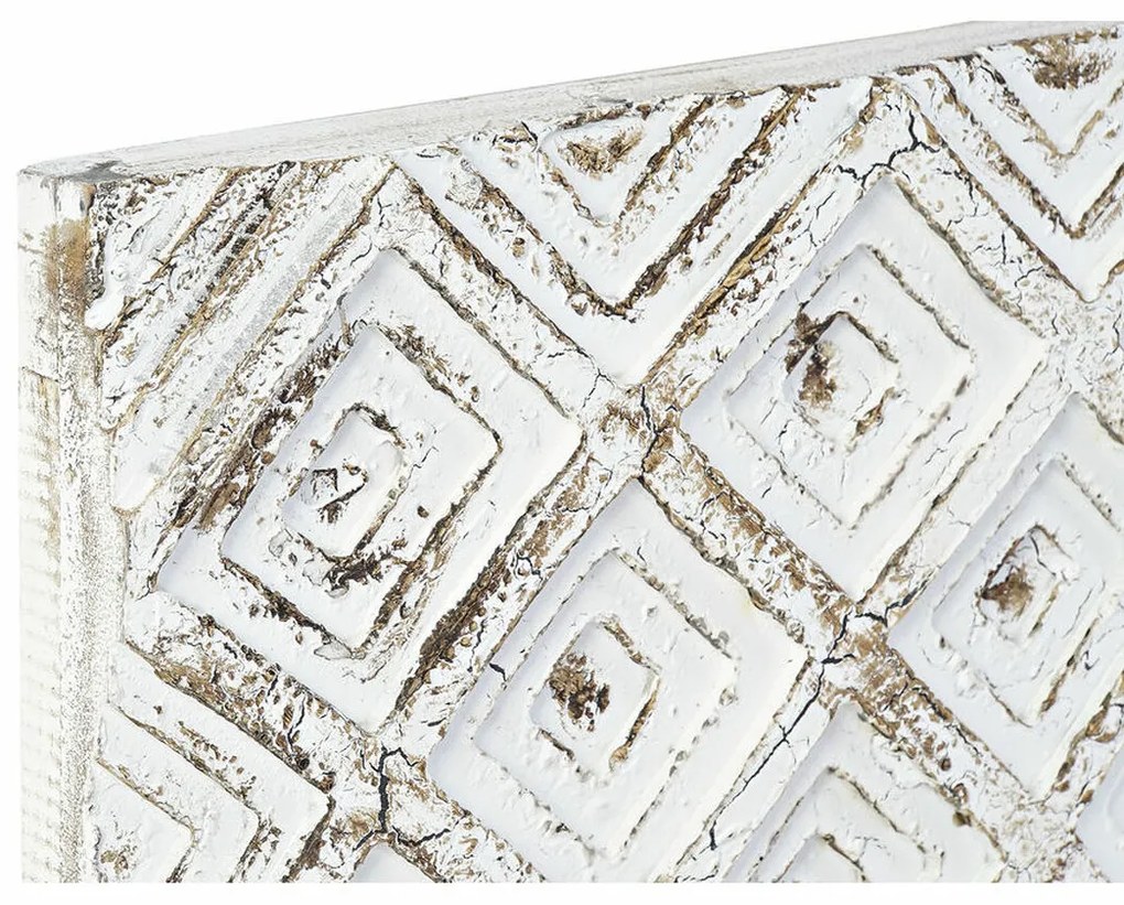 Κεφαλάρι κρεβατιού DKD Home Decor 162 x 4 x 82 cm Λευκό Ξύλο MDF