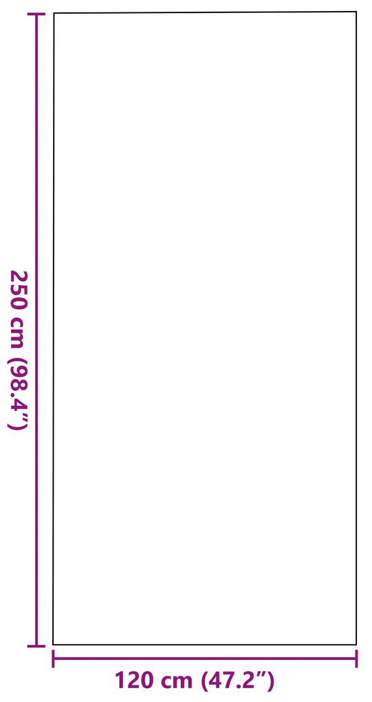 vidaXL Ραχάτι Πόρτας Ορθογώνιο Καφέ 120x250 εκ.