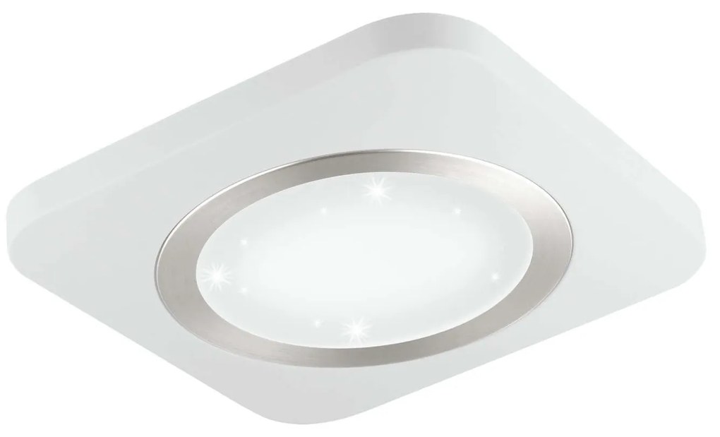 Πλαφονιέρα Led 97658 White Puyo-S Eglo Μέταλλο,Πλαστικό