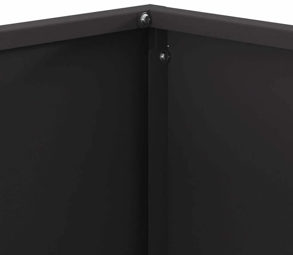 vidaXL Φωτιά Μαύρο 60 x 60 x 40 cm Κρύα έλαση από χάλυβα