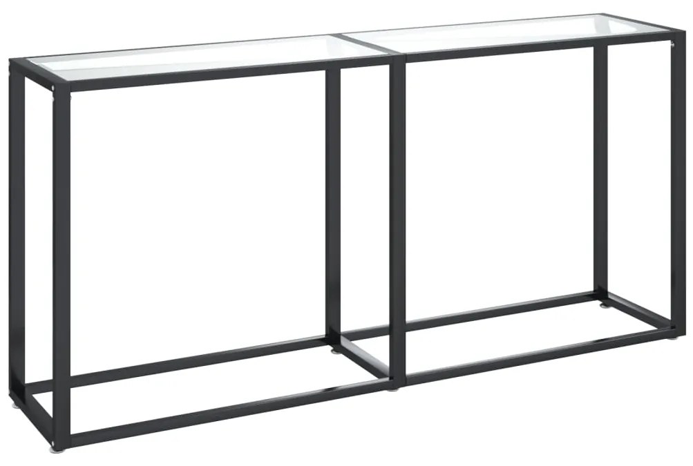 vidaXL Τραπέζι Κονσόλα Διαφανές 160 x 35 x 75,5 εκ. από Ψημένο Γυαλί