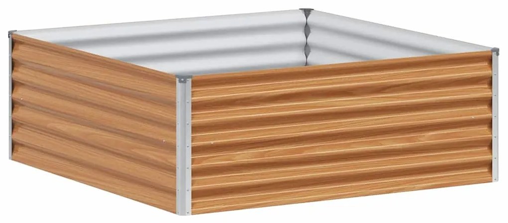 vidaXL Υπερυψωμένη Ζαρντινιέρα 98 x 100 x 36 εκ. Επικαλυμμένος Χάλυβας