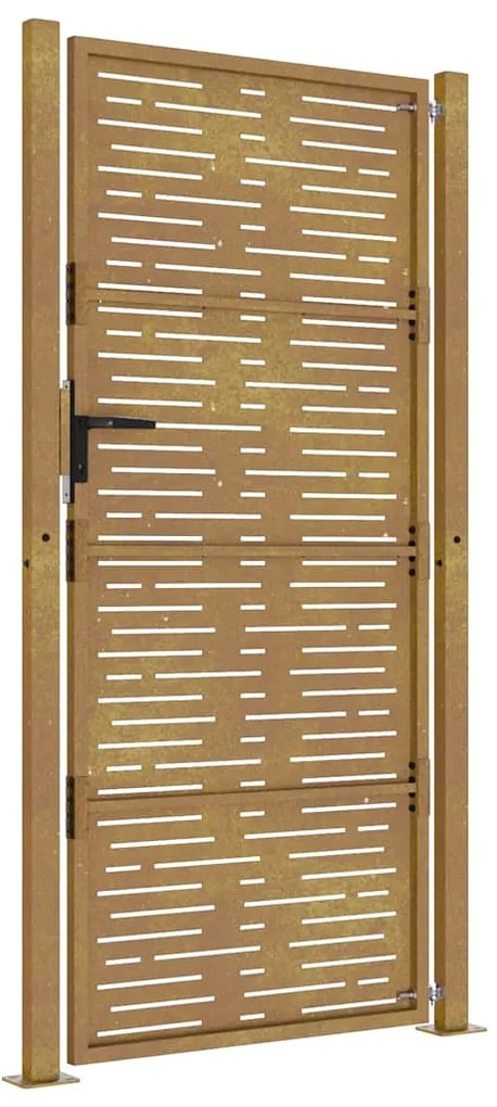 vidaXL Πόρτα Κήπου Τετράγωνη 100 x 175 εκ. από Ατσάλι Corten