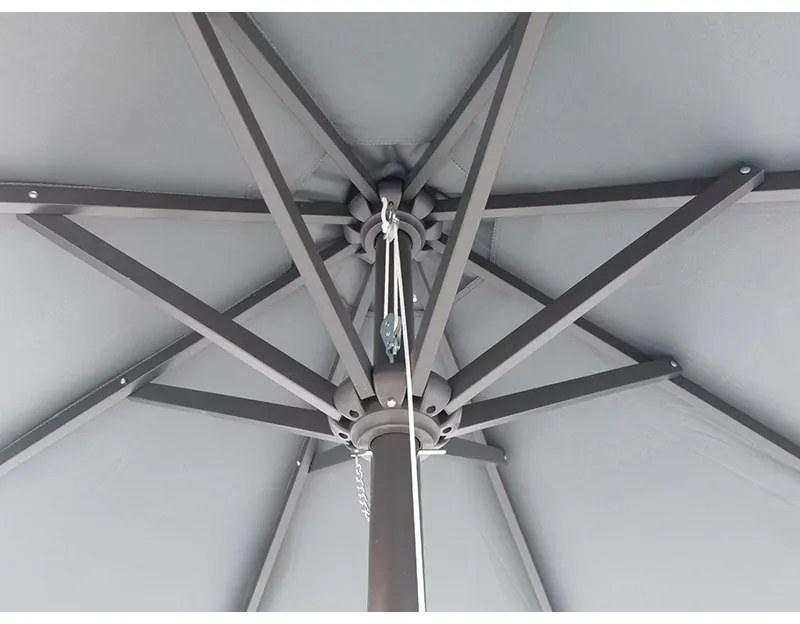 ΟΜΠΡΕΛΑ Φ.230 GREY ΑΛΟΥΜ.8ΑΚΤ.16Χ26 ΙΣΤΟΣ 1Φ.48Χ2MM