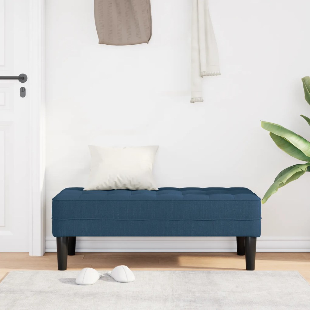 vidaXL Παγκάκι Μπλε 113x57x39 εκ. Υφάσμα