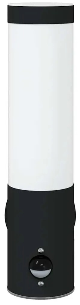 vidaXL Εξωτερικά Φωτιστικά Τοίχου 2 pcs Μαύρο 12 x 7.5 x 29 εκ