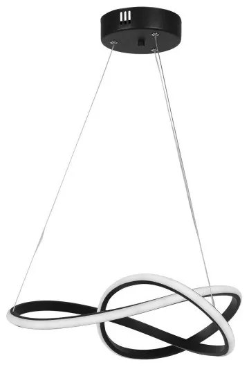Κρεμαστό Φωτιστικό Οροφής LED 48W 3CCT Mercury-50 Heronia Lighting-01-0351-Μαύρο 01-0351
