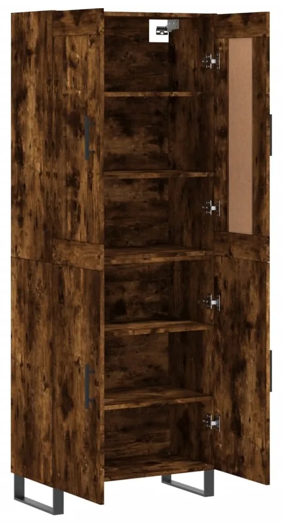 vidaXL Ντουλάπι Καπνιστή Δρυς 69,5x34x180 εκ. από Επεξεργασμένο Ξύλο