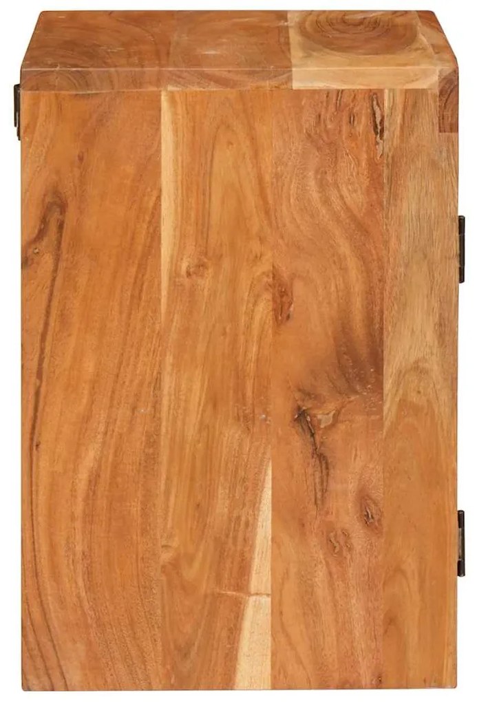 vidaXL Κομοδίνο Καφέ 35 x 33 x 48 εκ Σταθερό Ξύλο Ακακίας