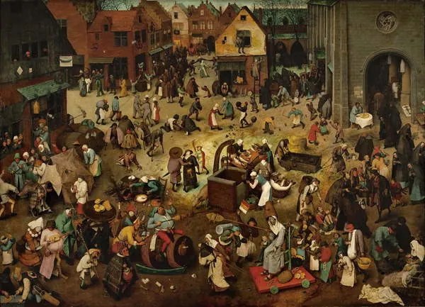 Αναπαραγωγή Fight between Carnival and Lent, 1559, Pieter the Elder Bruegel