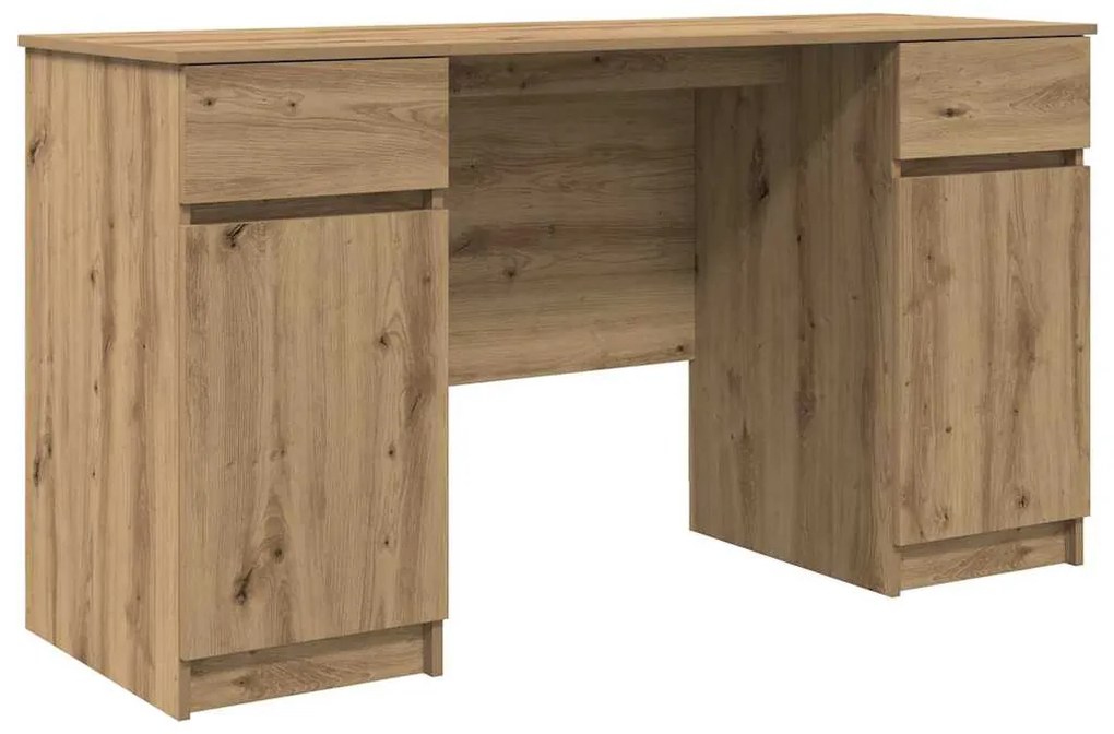 vidaXL Γραφείο artisan δρυς 140 x 49 x 76 εκ. Επεξεργασμένο ξύλο