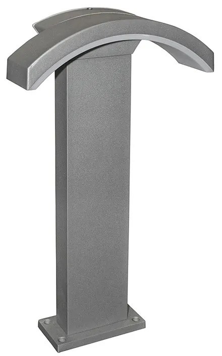 Adeleq Led Φωτιστικό Αλουμινίου Καμπύλη Σε Κολώνα H50cm 10W 4000Κ Γκρι 9-191866