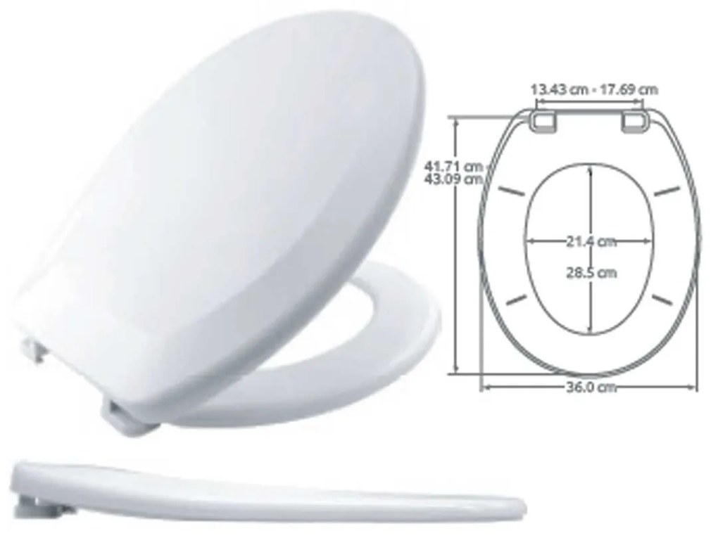 Καπάκι Λεκάνης 7250 TP 03521.001 White Plastic