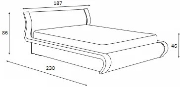 Κρεβάτι ξύλινο SENSE 160x200 DIOMMI 45-769