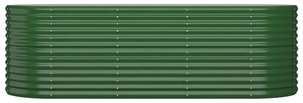 vidaXL Ζαρντινιέρα Πράσινη 224x80x68 εκ Γαλβανισμένος χάλυβας