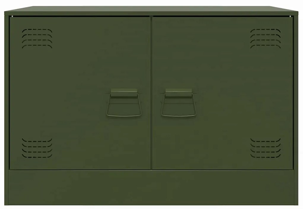 vidaXL Έπιπλο Τηλεόρασης Πράσινο Λαδί 67x39x44 εκ. από Ατσάλι