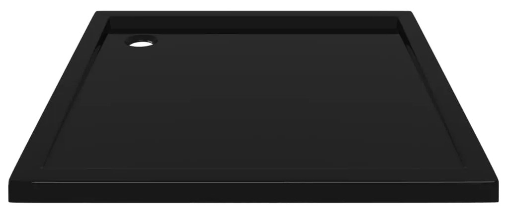 vidaXL Βάση Ντουζιέρας Τετράγωνη Μαύρη 80 x 80 εκ. από ABS
