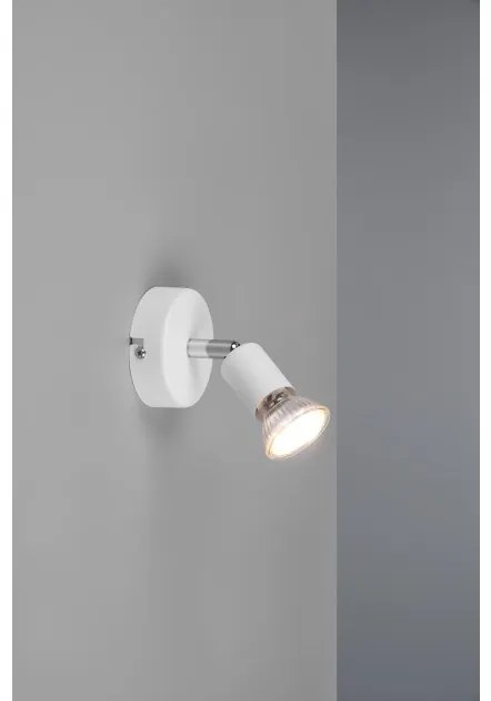 Σποτ Φωτιστικό Οροφής Τοίχου 1xGU10 Κινητό Paris Trio Lighting-R80911031-Λευκό R80911031