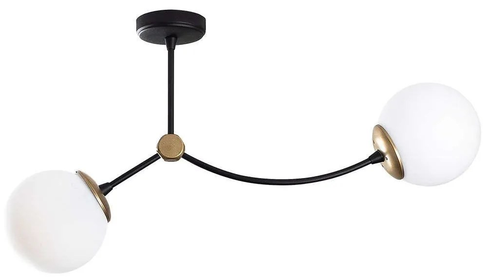 Φωτιστικό Οροφής - Πλαφονιέρα Kromozom 584TTM1105 72x15x36cm 2xE27 40W Multi Opviq