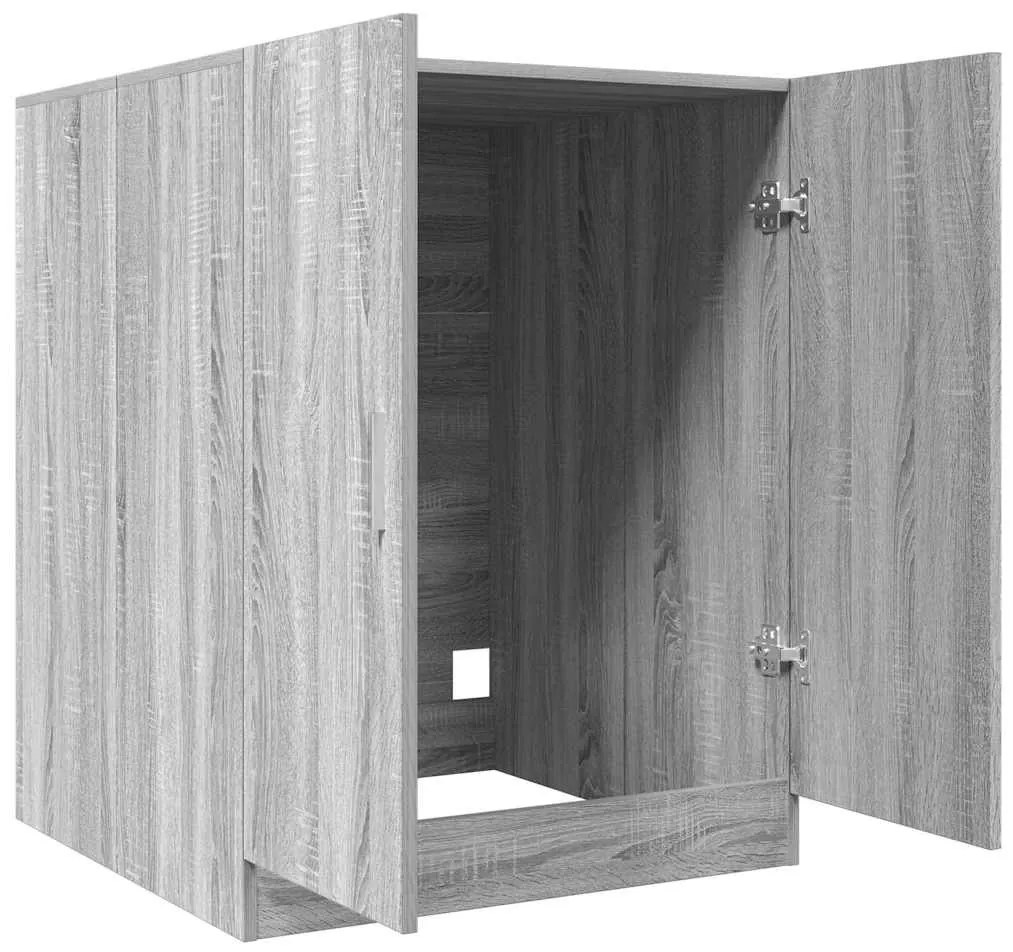 vidaXL Ντουλάπι Πλυντηρίου Γκρι Sonoma 71 x 71,5 x 91,5 εκ.