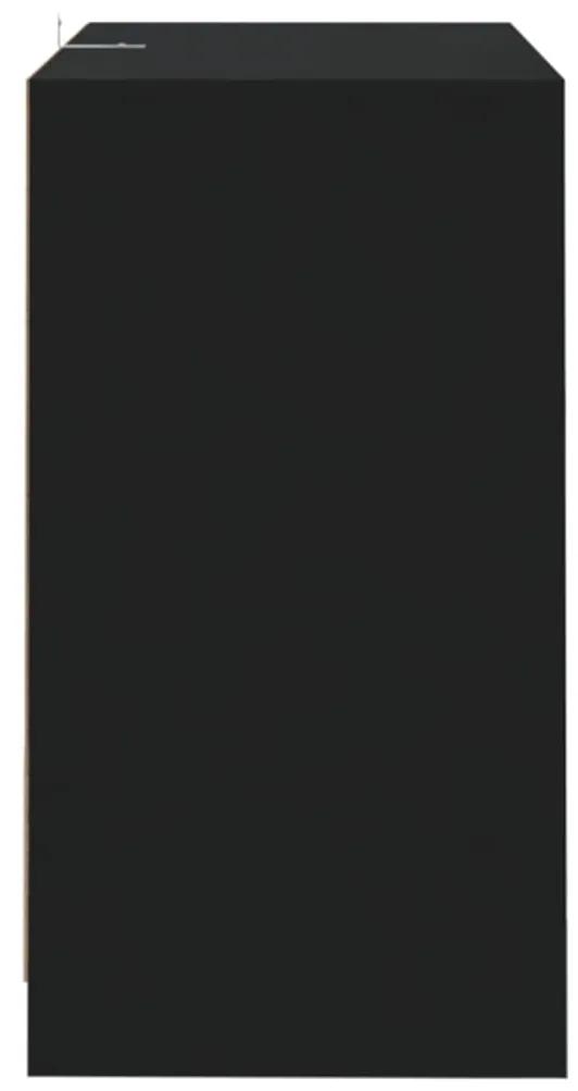vidaXL Μπουφές Μαύρος 70 x 41 x 75 εκ. από Μοριοσανίδα