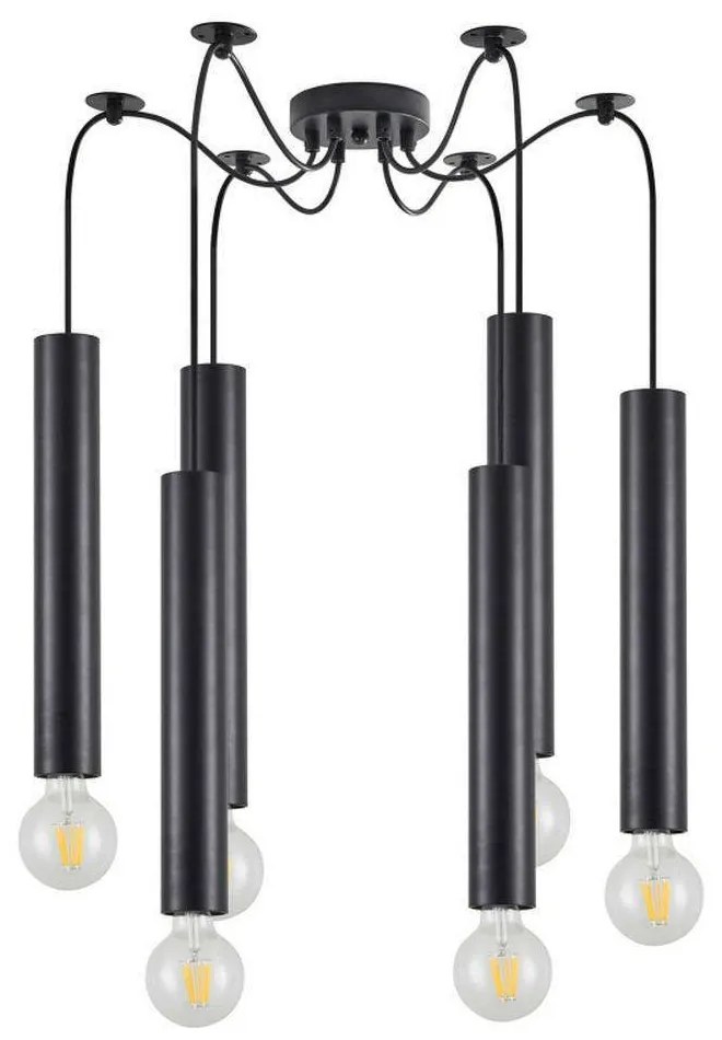 Φωτιστικό Οροφής Adept Tube 77-8669 5,5x300cm 60W Black Homelighting