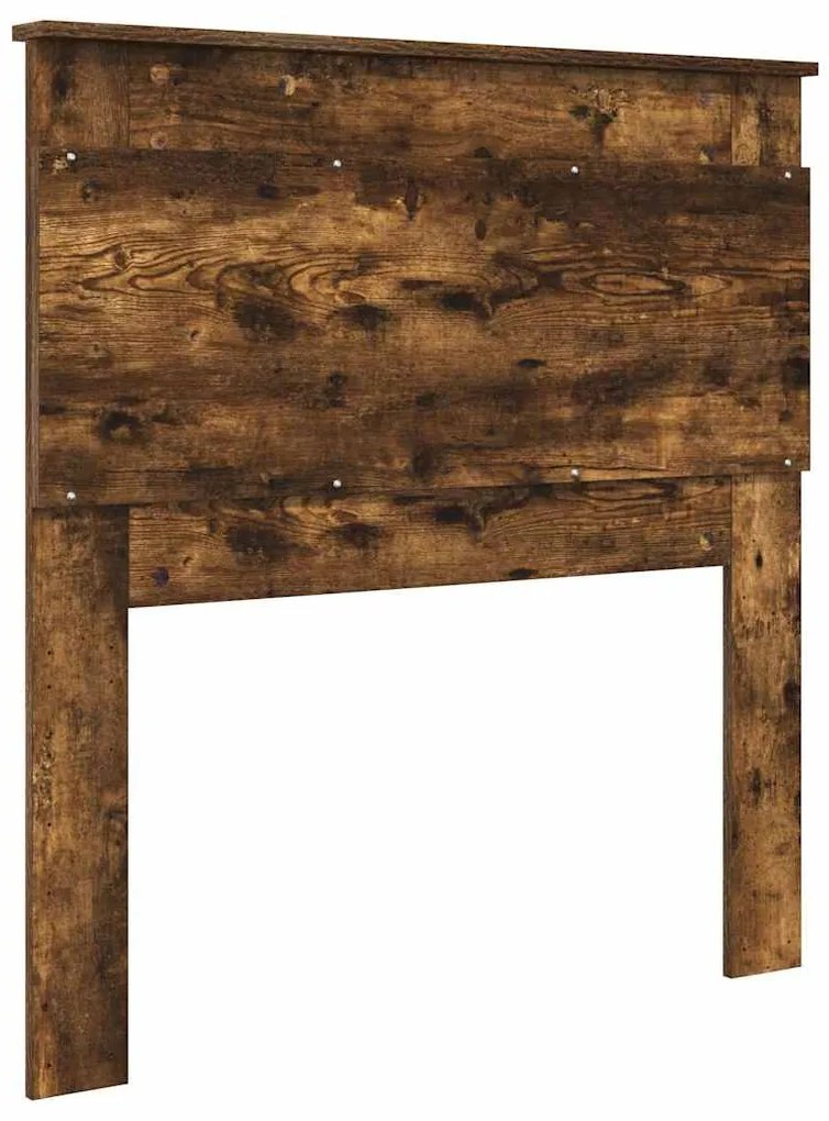 vidaXL Κεφαλάρι με κεφαλάρι Καπνιστό Δρύς 100 cm Επεξεργασμένο ξύλο