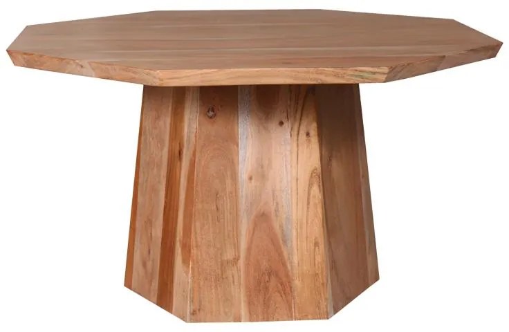 Τραπέζι σαλονιού Octagon ξύλο acacia σε φυική απόχρωση Φ80x45εκ 80x80x45 εκ.